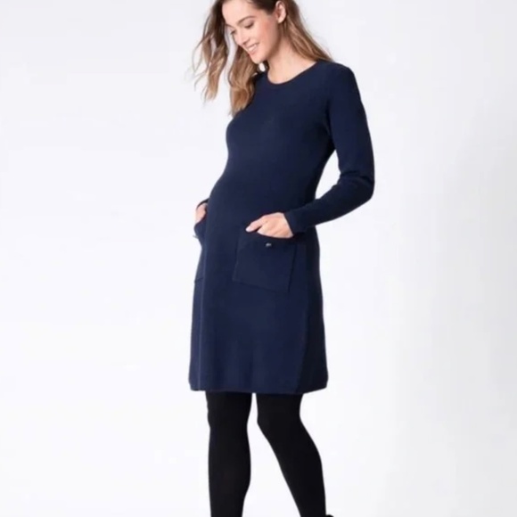 NEW Seraphine Knitted maternity and nursing dress with pockets - Picture 4 of 4